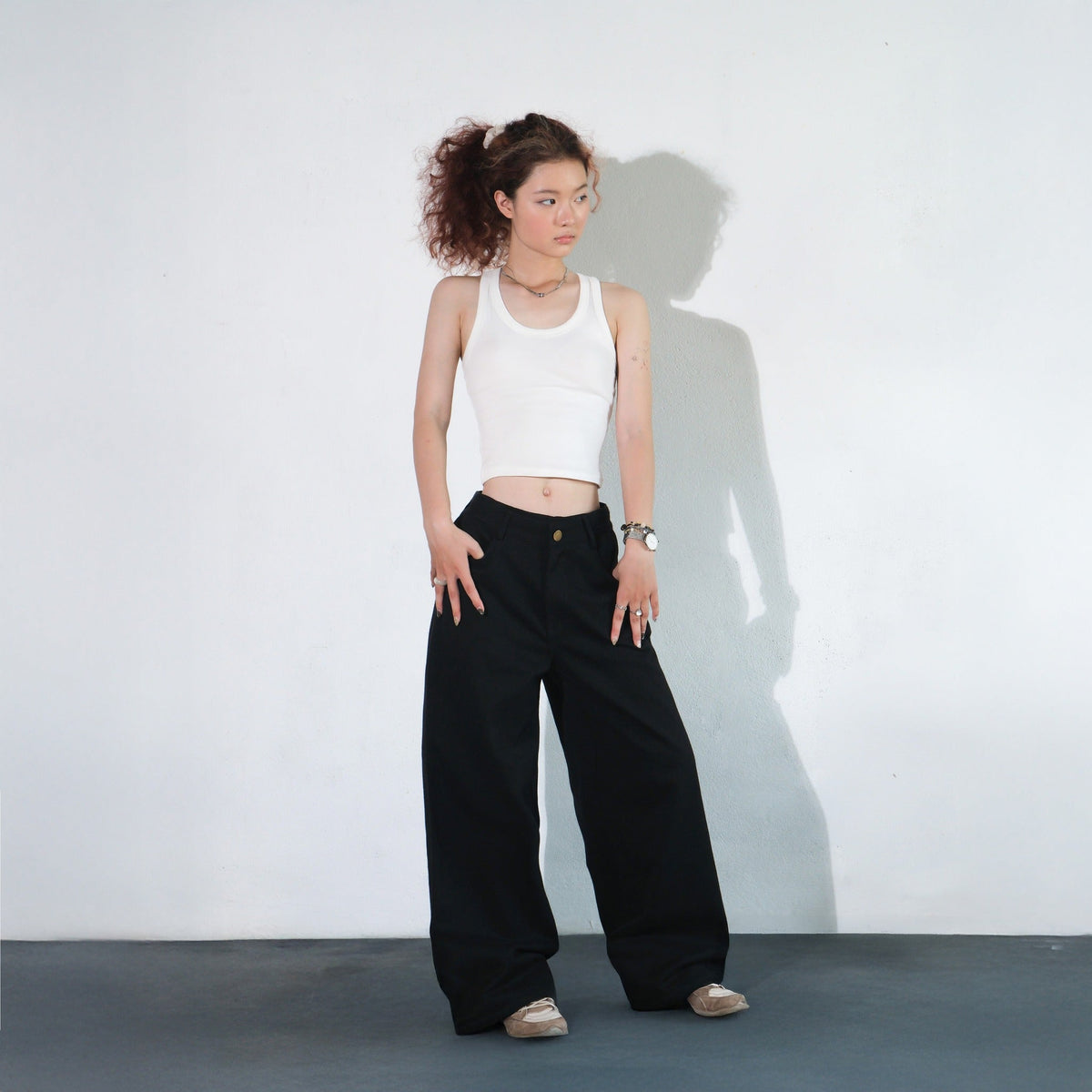 Pocket Pants relaxed wide-leg