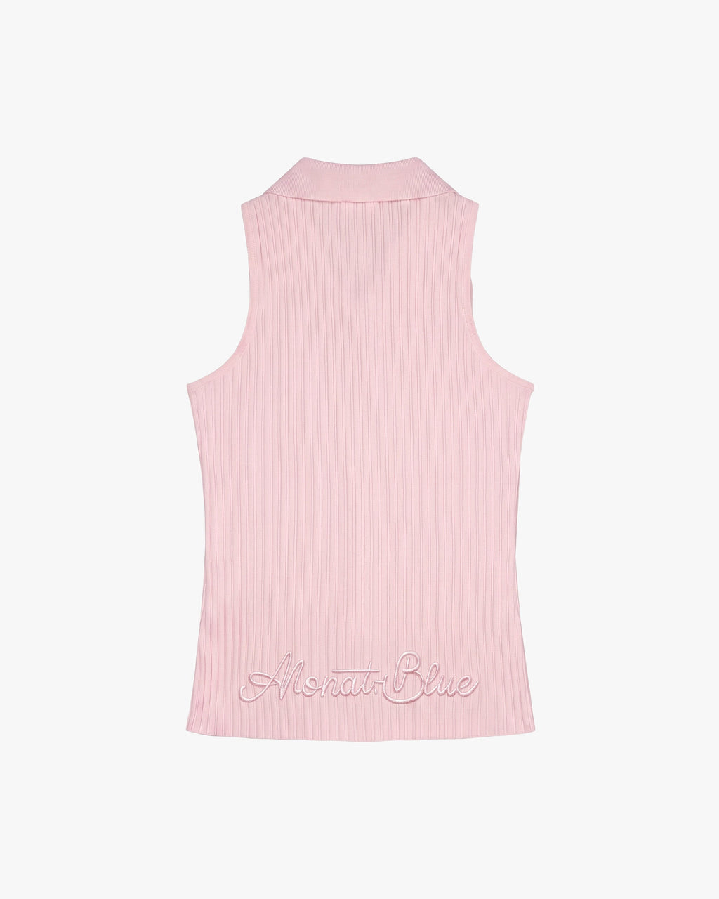 Heart-Embroidered Polo Tanktop