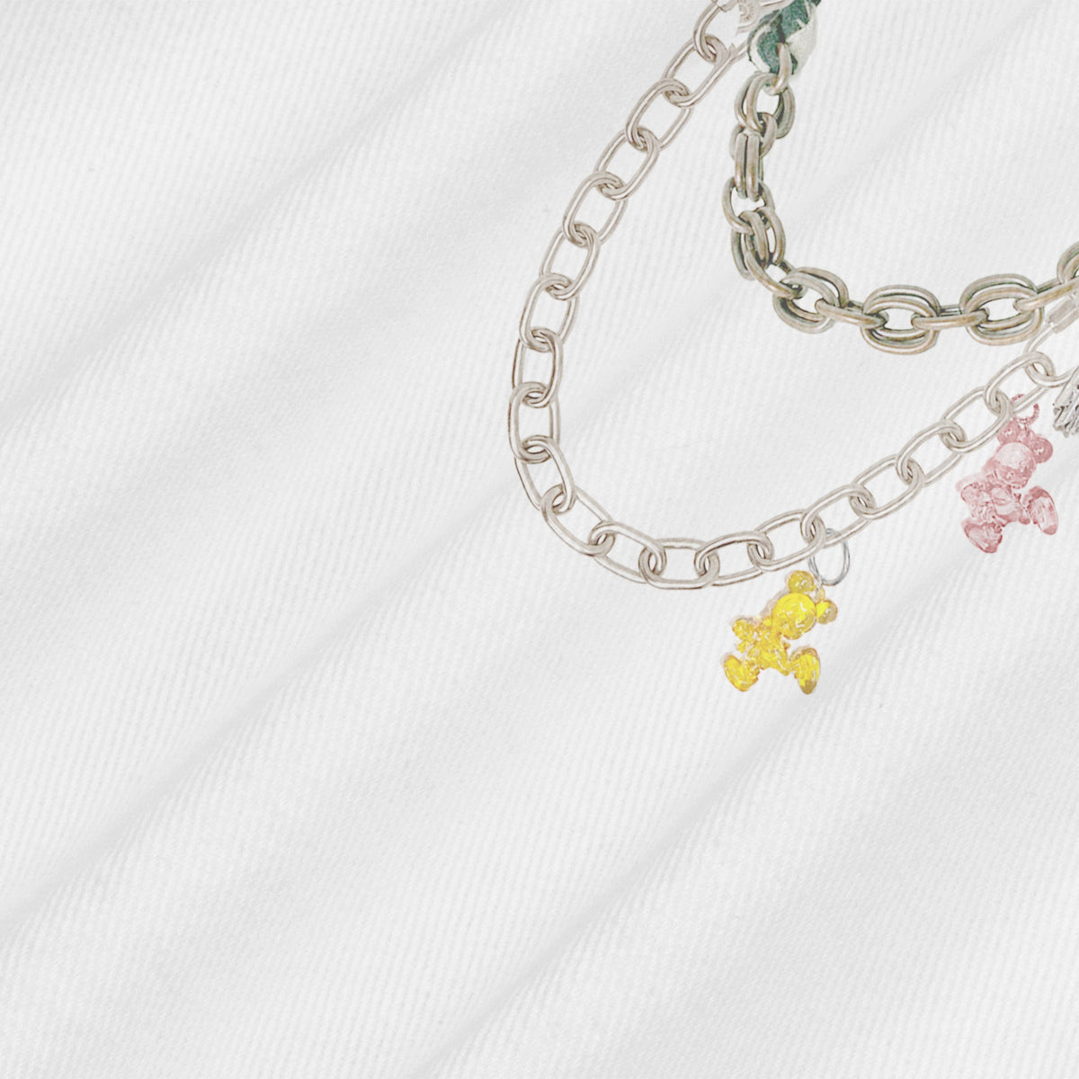 Short denim Chain Key