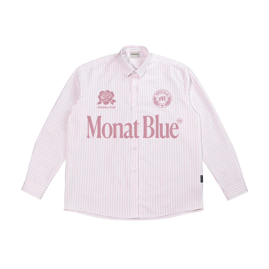 เสื้อเชิ้ตลายกุหลาบสีน้ำเงิน